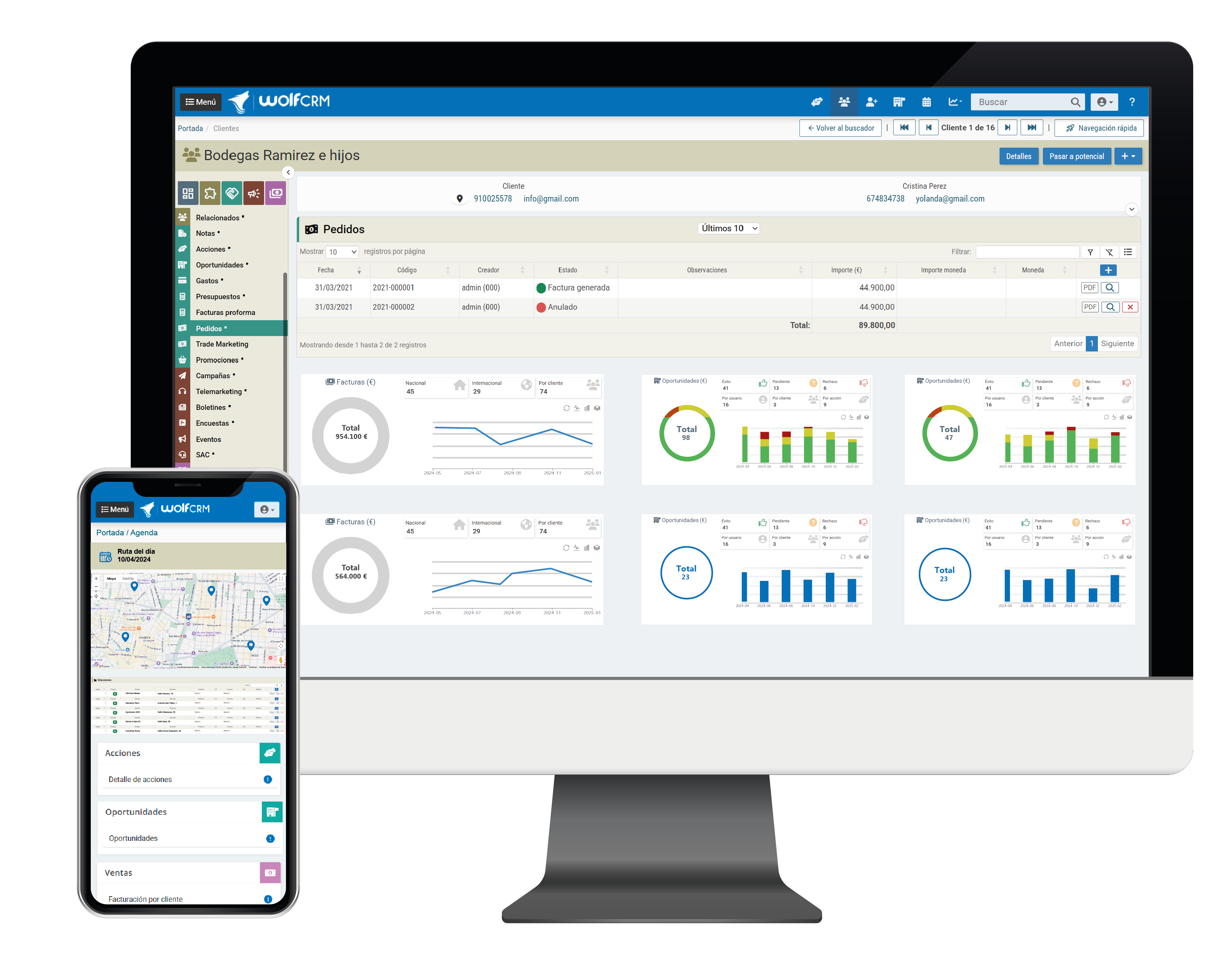 WolfCRM software energía